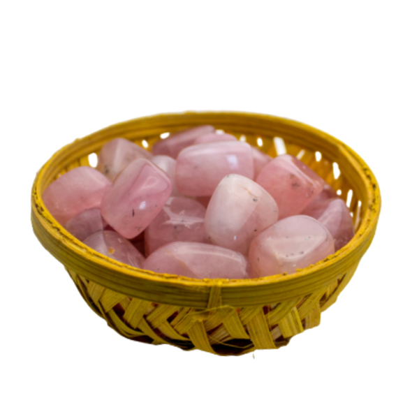 rose quartz tumbled stone