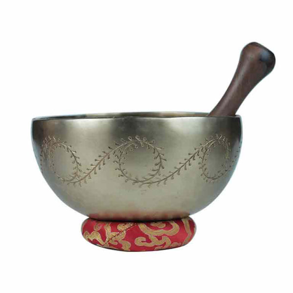 Tibetan Lingam Etching Singing Bowl